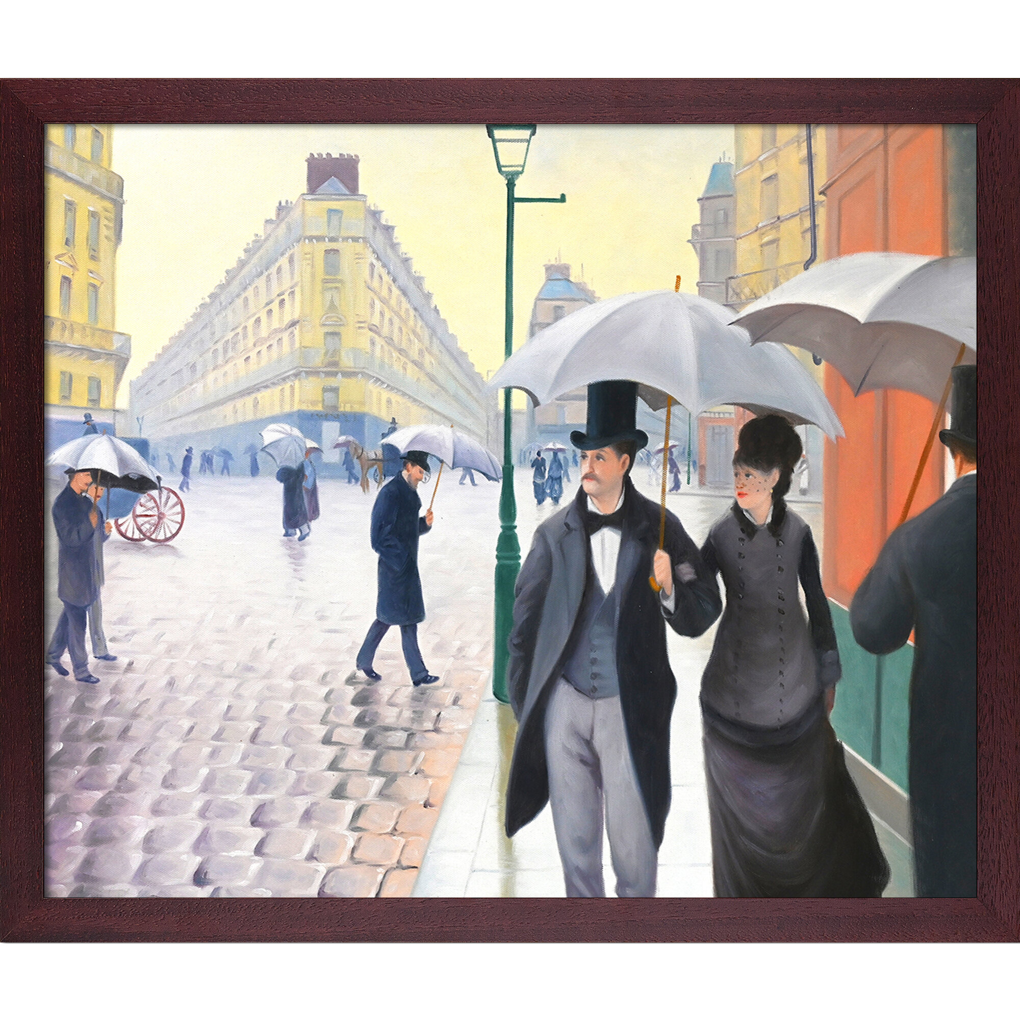 Vault W Artwork A Paris Street Rainy Day By Gustave Caillebotte Picture Frame Painting Print On Canvas Wayfair