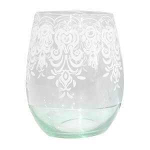 Lace Stemless Wine Glass (Set of 2)