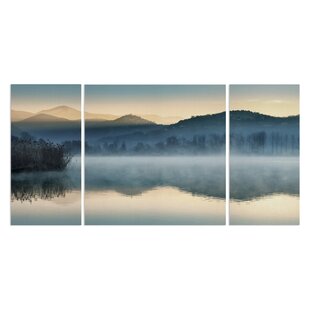 Black And White Lake Mountains Landscape Wall Art Large Poster & Canvas Pictures 