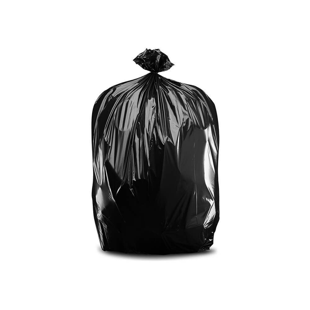 Case of 100 Garbage Bags Plasticplace 55-60 Gallon Trash Bags Clear 