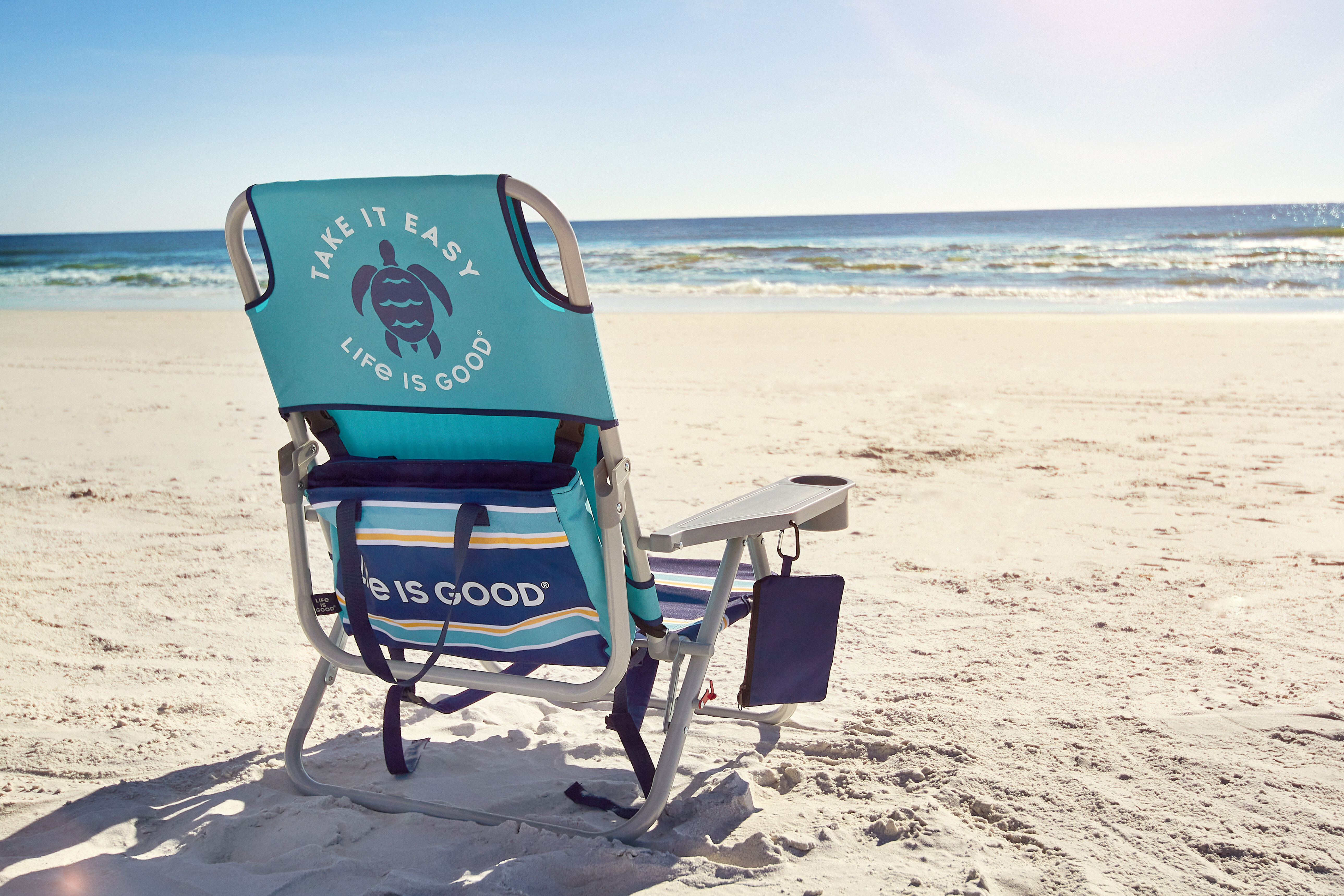 life is good aluminum folding and reclining beach chair