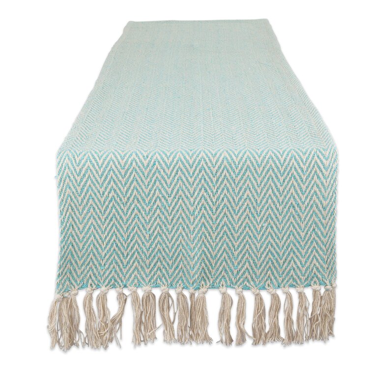 Chevron Design Cotton Table Runner for Special Events 