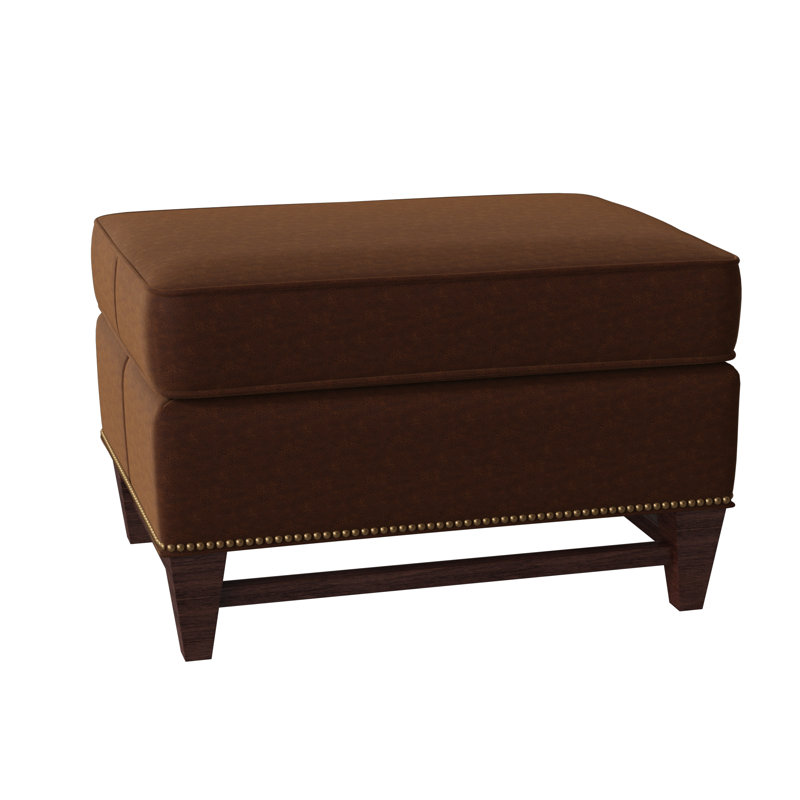 Bradington Young Madigan 28 5 Genuine Leather Rectangle Standard Ottoman Wayfair
