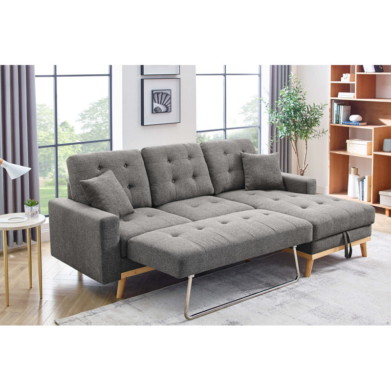 Latitude Run Fairbank 75 Wide Square Arm Sofa Bed Sleeper Reviews