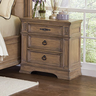 Go to store & view more images George 3 Drawer Nightstand by One Allium Way