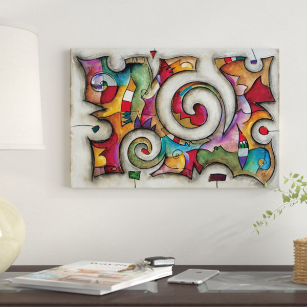 East Urban Home Quadra By Eric Waugh Graphic Art Print On Canvas Wayfair Ca