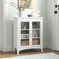 Short cabinet with glass doors