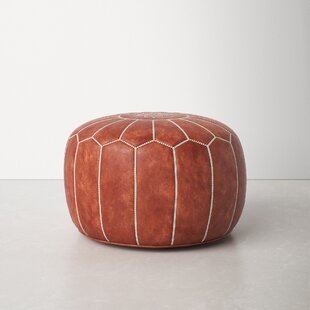 Modern Contemporary Camel Leather Ottoman Allmodern