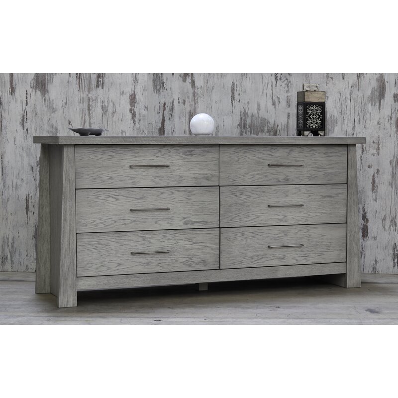 Loon Peak Emery 6 Drawer Double Dresser Reviews Wayfair