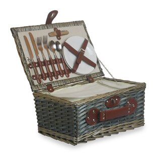 2 Person Chipwood Picnic Basket By Brambly Cottage