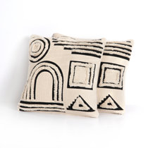 geometric throw pillow set