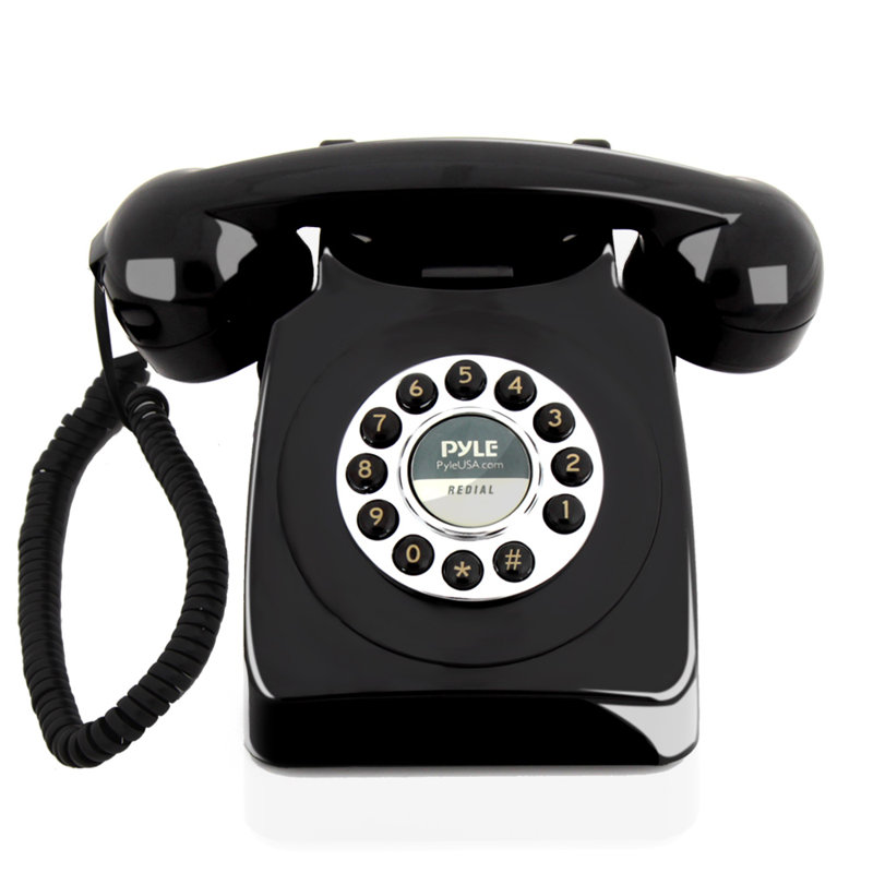 Get Wallpaper Pyle Retro Design Classic Vintage Old Fashioned Corded Landline For Free