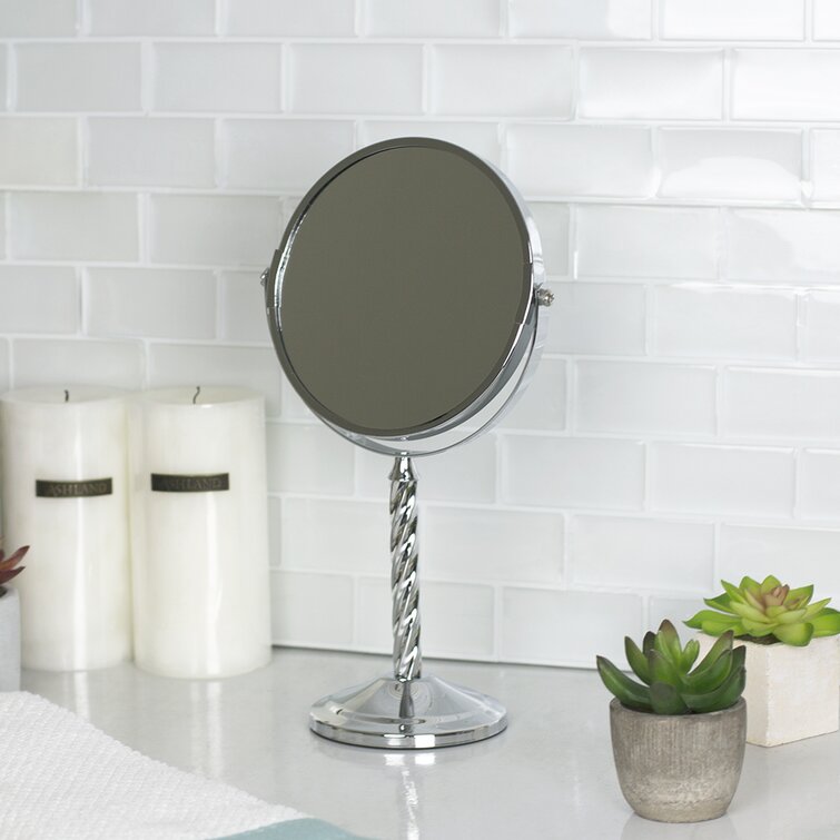 Mercer41 Corringham Spiral Double Sided Magnifying Makeup Shaving Mirror Wayfair