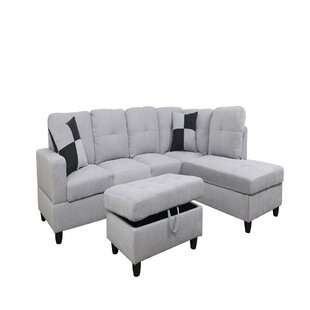 Gerlad Louis 32'' Right Hand Facing Sectional With Ottoman By Latitude Run