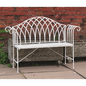 2-Sitzer Gartenbank aus Metall von Kingfisher