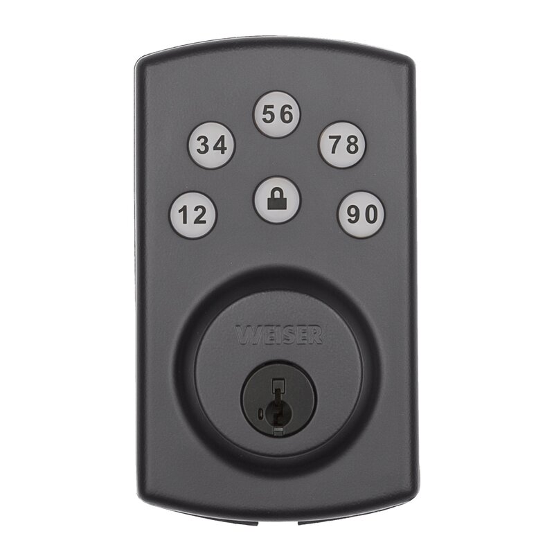 Weiser Powerbolt 2 Electronic Deadbolt with Smartkey® | Wayfair.ca