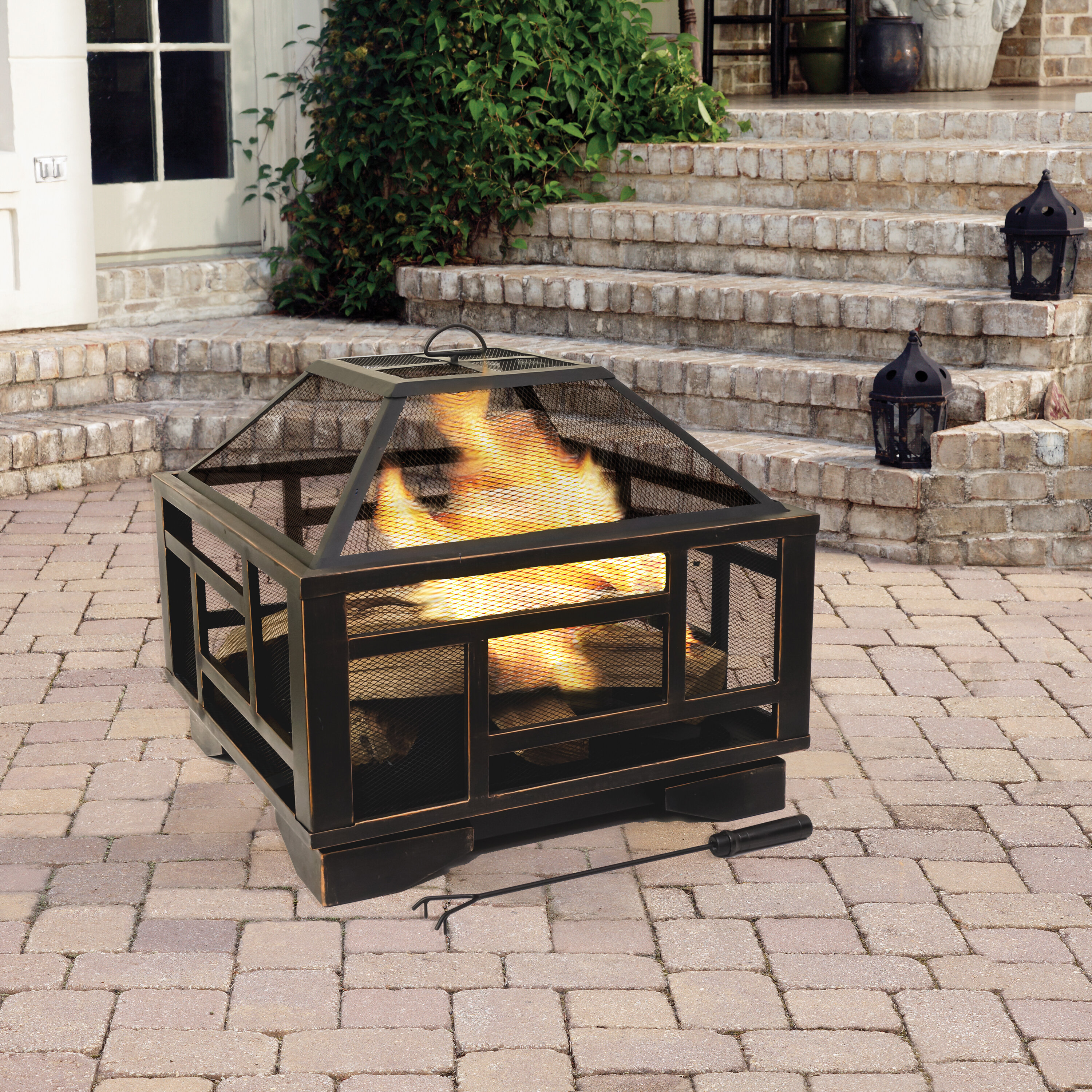 Ebern Designs Thresher Deep Steel Wood Burning Fire Pit Reviews Wayfair Ca