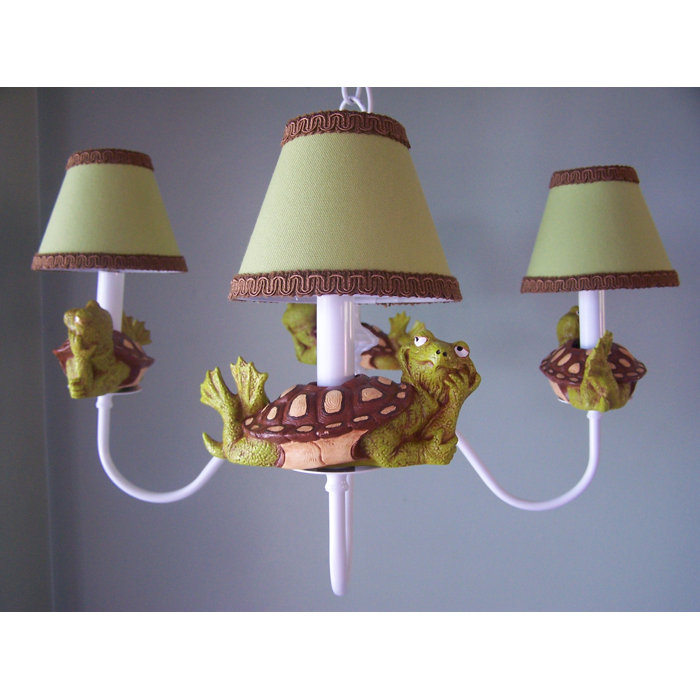 Tommy The Turtle 4 Light Shaded Chandelier Tommy The Turtle 4 Light Shaded Chandelier