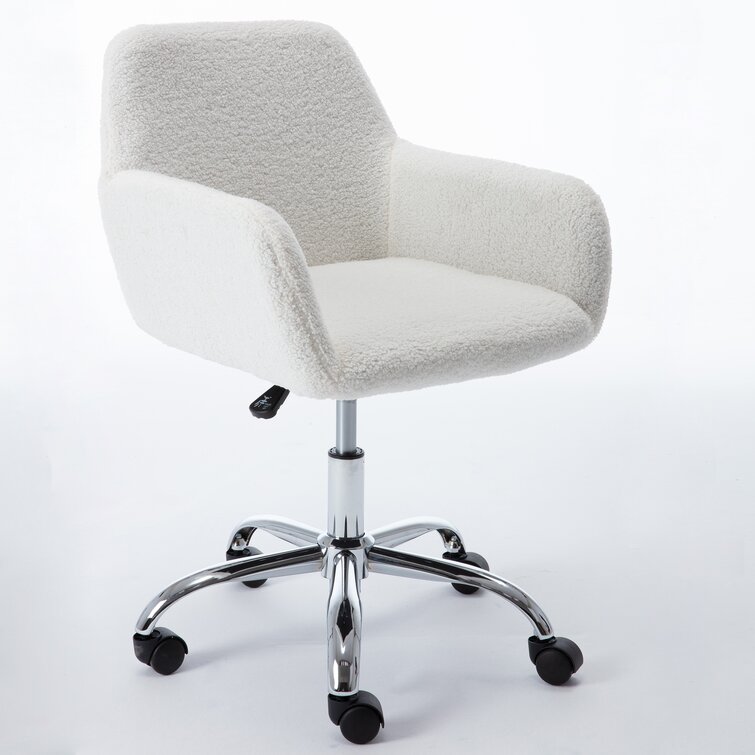 gray sherpa desk chair