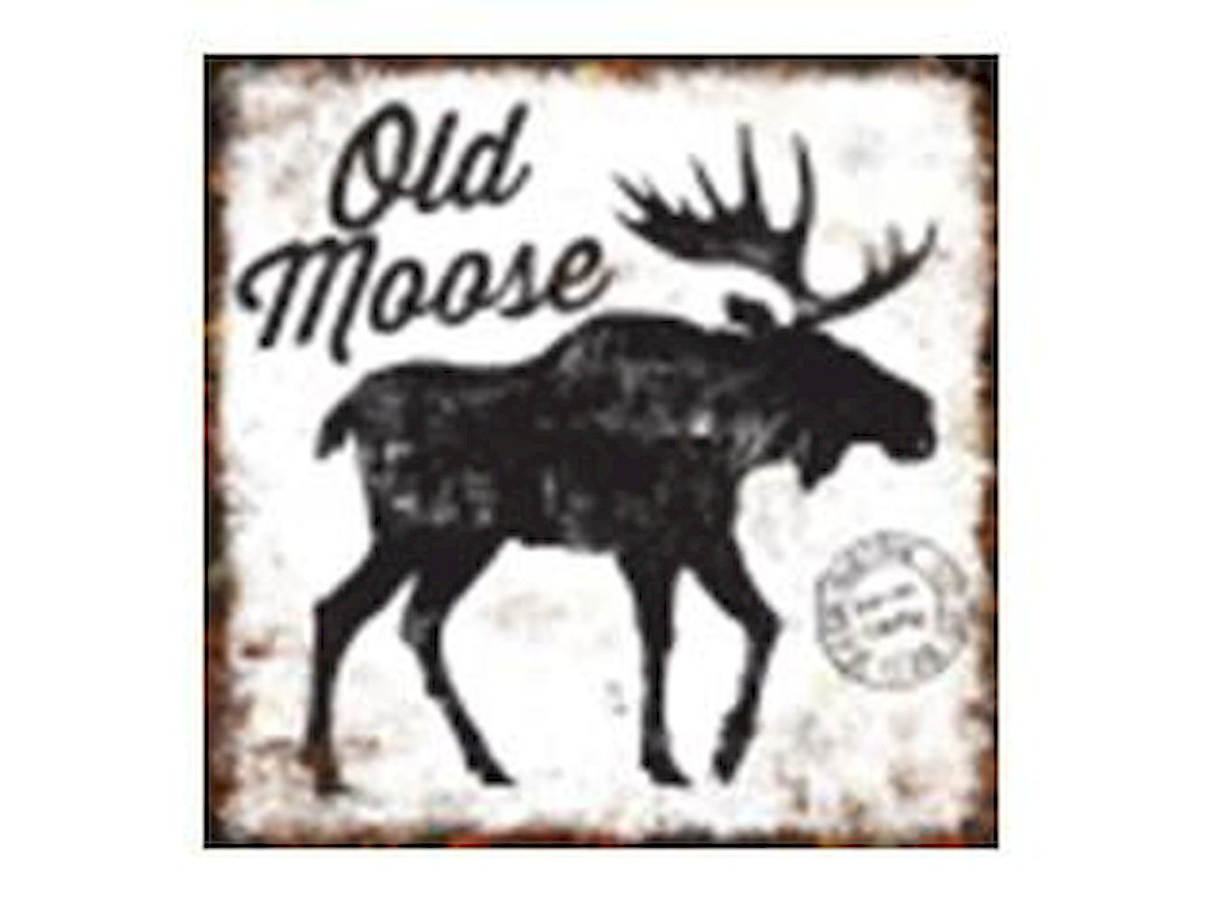 Millwood Pines Old Moose Vintage Metal Wall Decor Wayfair