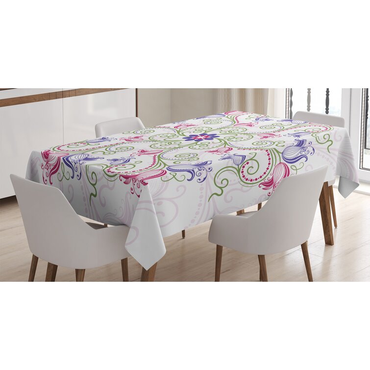 INTERESTPRINT Geometric Scale Tablecloth for Kitchen Dinning Decoration 60 x 84 Inch 