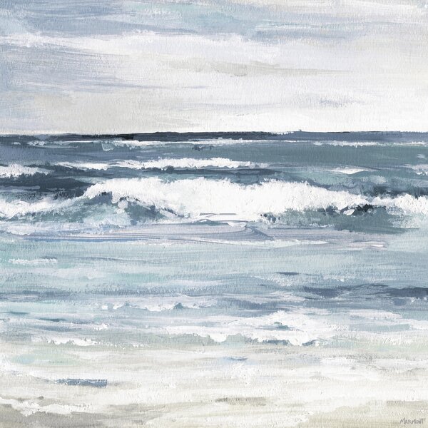 White Waves Splash - Painting on Canvas