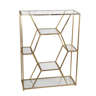 Go to store & view more images Mercer41 Arredondo Leaf Metal Iron Baker's Rack