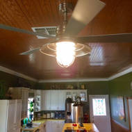 Minka Aire 54 Rainman 5 Blade Outdoor Ceiling Fan Light Kit