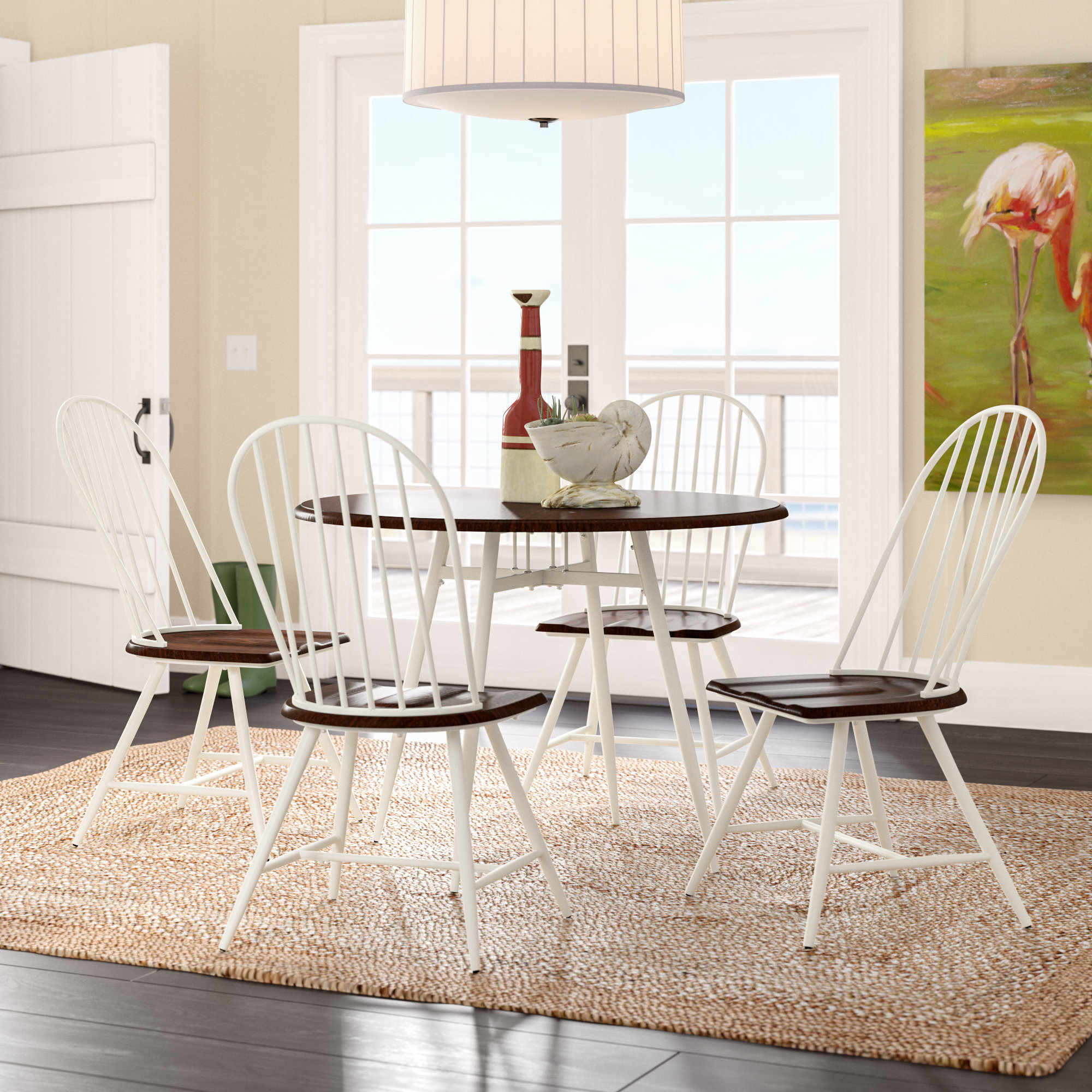 Beachcrest Home Rio Pinar 5 Piece Dining Set Reviews Wayfair