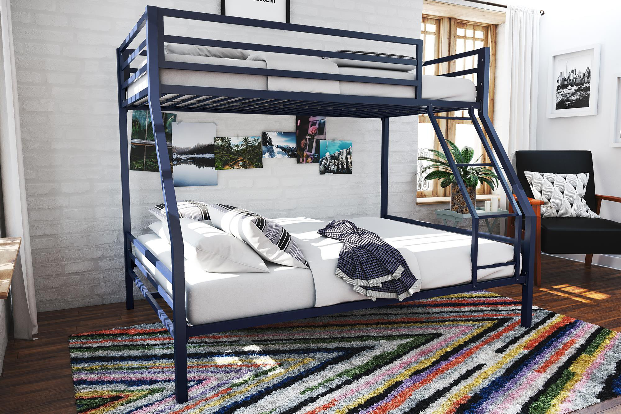 industrial bunk bed twin over full