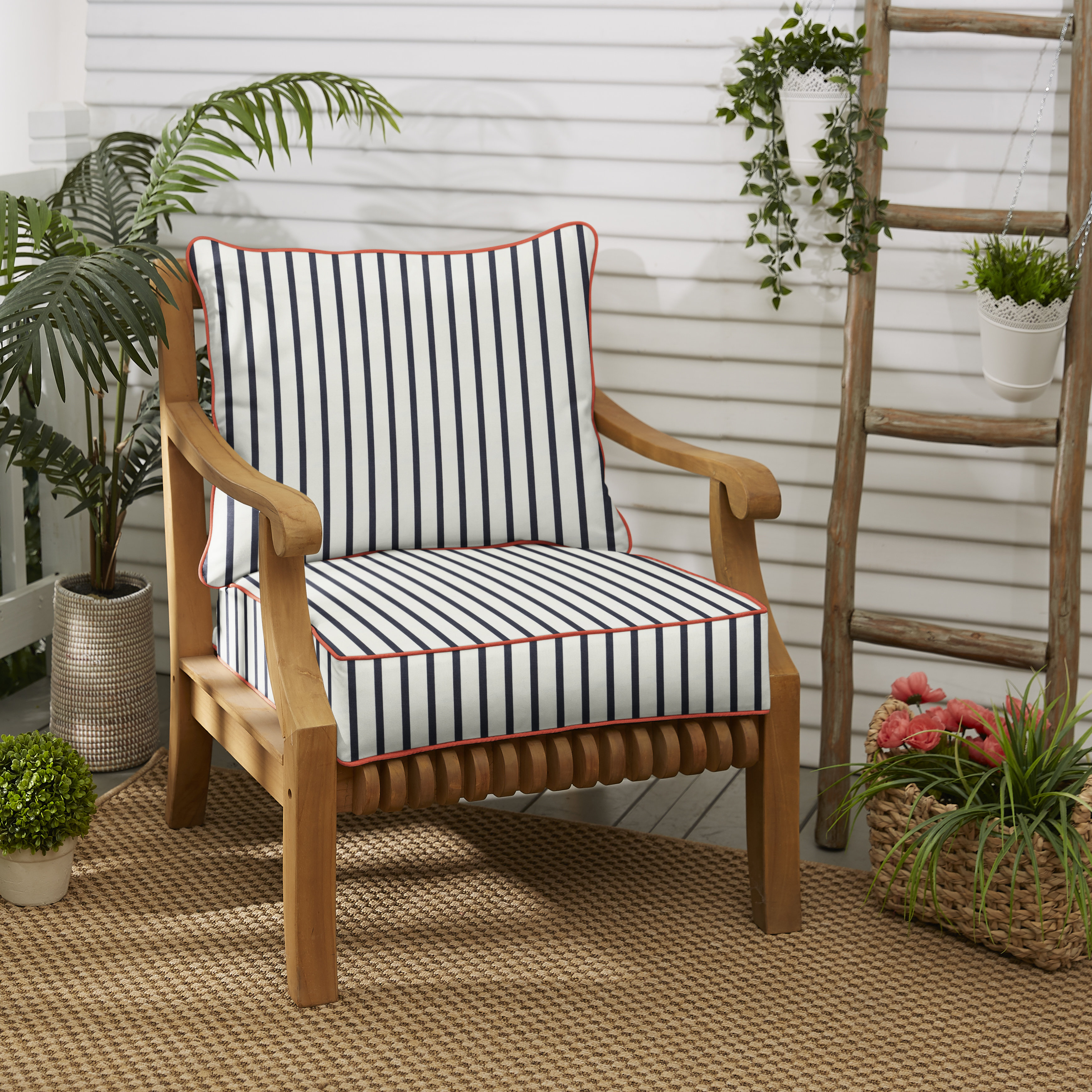 Longshore Tides Melon Indoor Outdoor Sunbrella Seat Back Cushion Wayfair