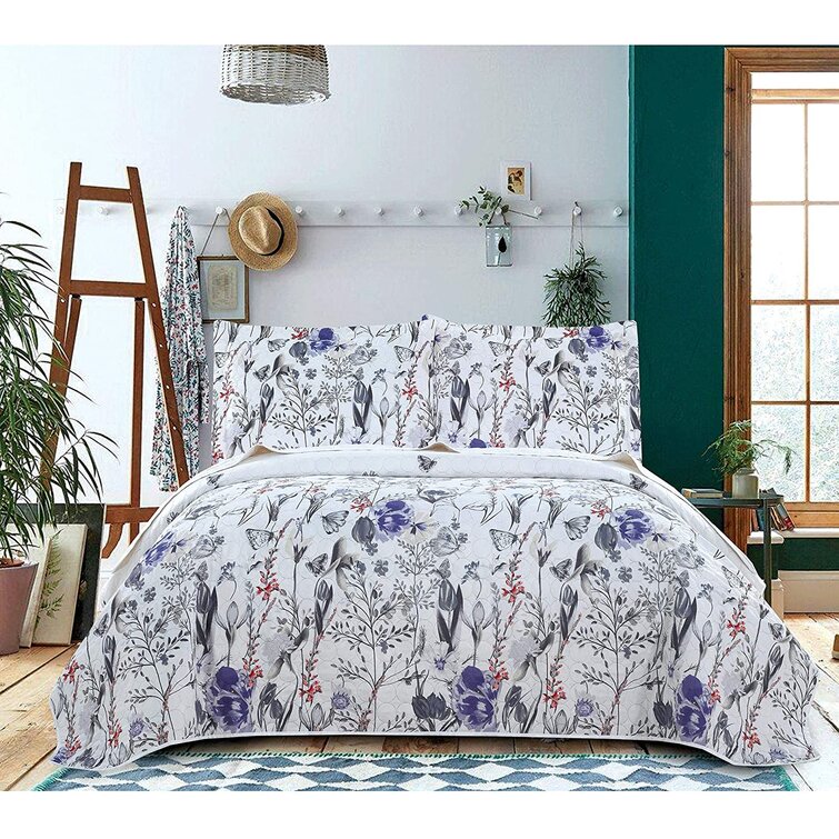 Floral Butterfly Luxury Duvet Cover Quilt Cover Reversible Bedding Set All Sizes 