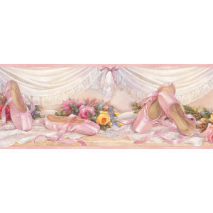 Borders by Chesapeake Eloise Ballet Slippers Portrait 15' x 6.83