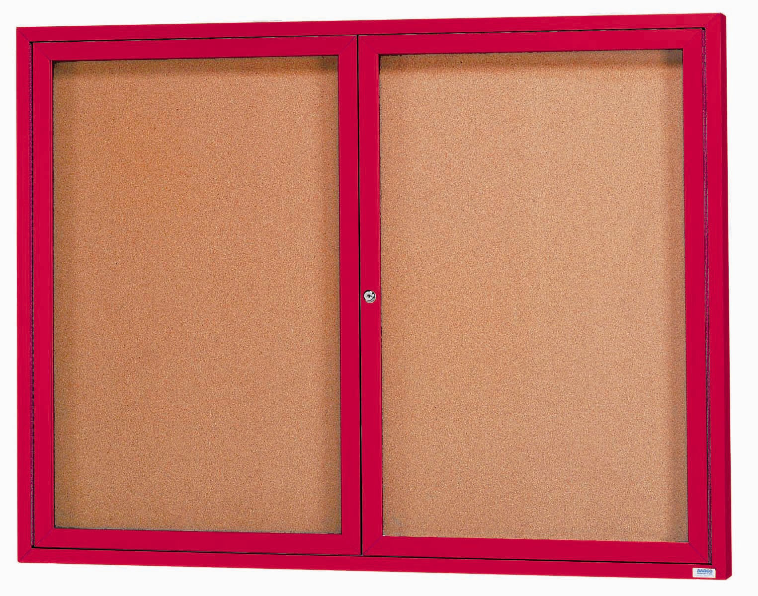 AARCO Two Enclosed Bulletin Board with Frame Wayfair