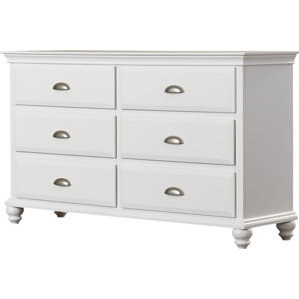 Neponset 6 Drawer Dresser with Mirror by Three Posts