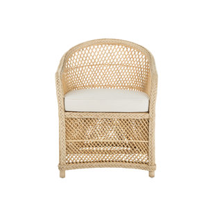 Go to store & view more images Rosecliff Heights Grand Ridge Rattan Lounge Arm Chair with Armrest
