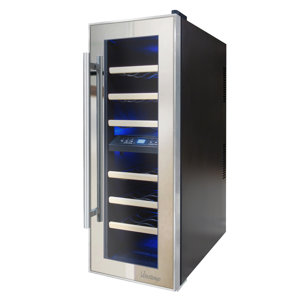 21 Bottle Dual Zone Freestanding Wine ..