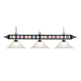 Go to store & view more images Latitude Run Huguenot 3-Light Billiard Light