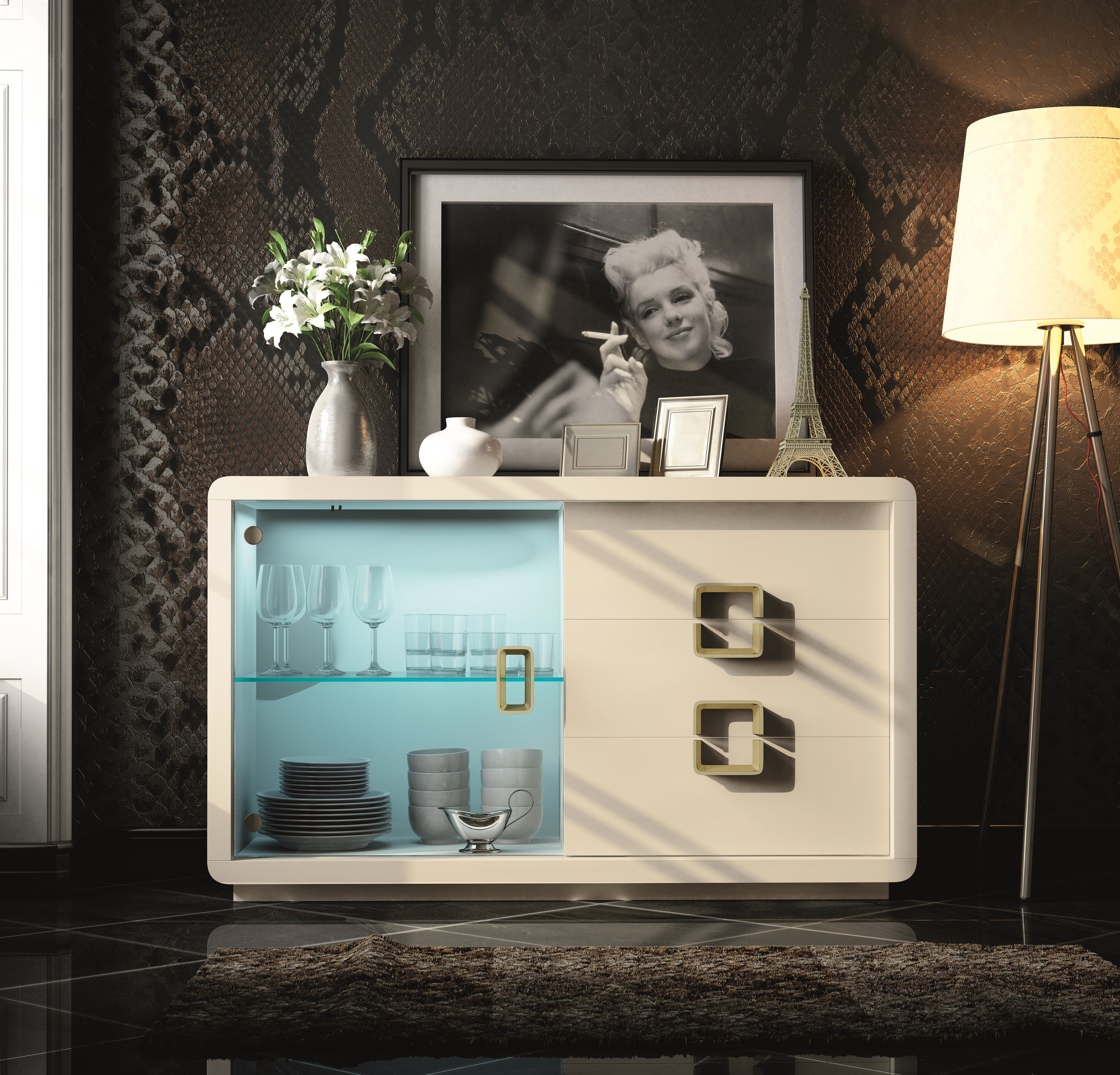 Hispania Home Azkary 60 Wide 3 Drawer Sideboard Wayfair