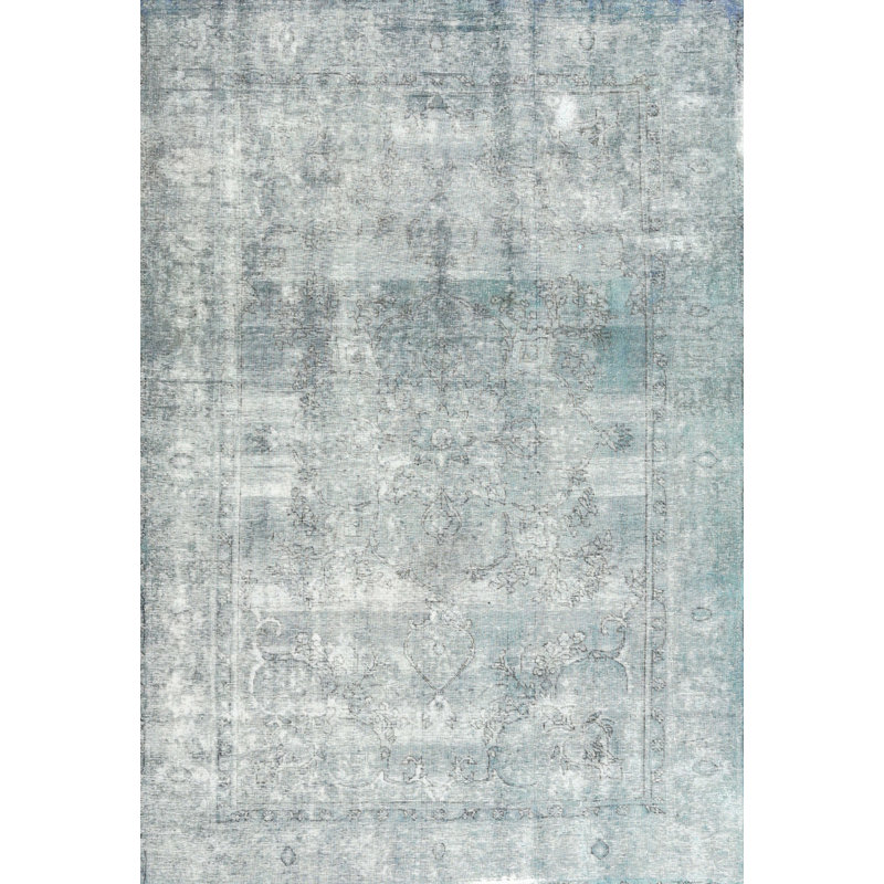 Bloomsbury Market Eversley Traditional Gray Sea Blue Area Rug Wayfair