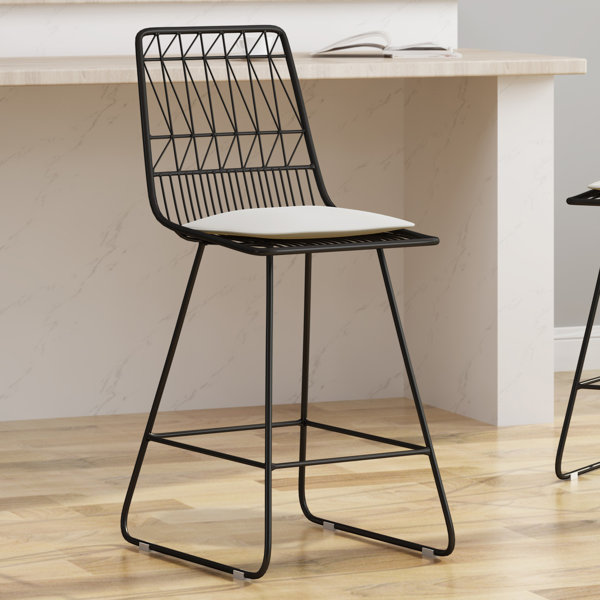 dunlop modern geometric bar stool