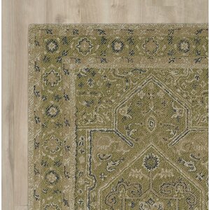 Eugene Hand-Tufted Green Area Rug