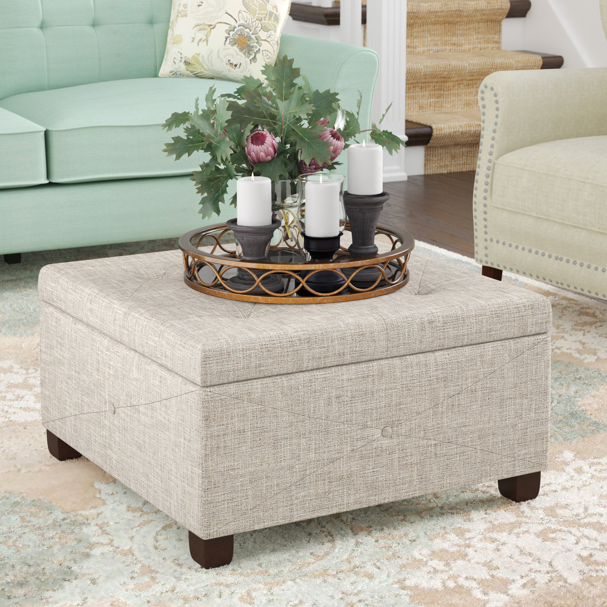 Beige Ottomans Poufs You Ll Love In 2021 Wayfair