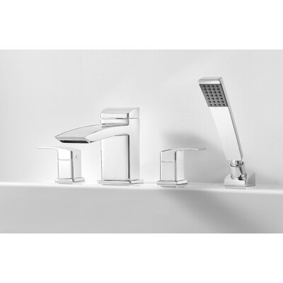 Kenzo Double Handle Roman Tub Faucet With Handshower Pfister