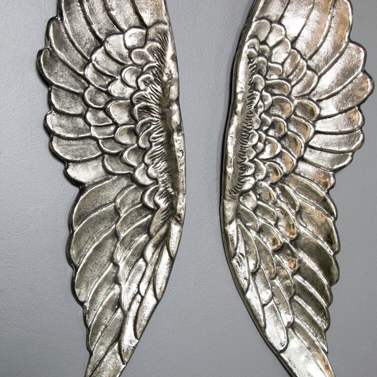Large Silver Angel Wings Wall Decor/Wall Art