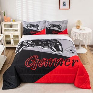 Gamer Bed Set Cbox Playstation Blanket And Pillow Squishy New Gift Set 