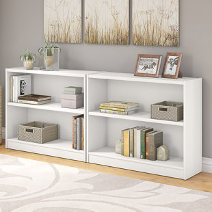 Low Horizontal Bookcases You Ll Love Wayfair Save Black Pure White