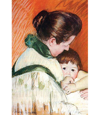 Woman  Child by Mary Cassatt Painting Print Buyenlarge