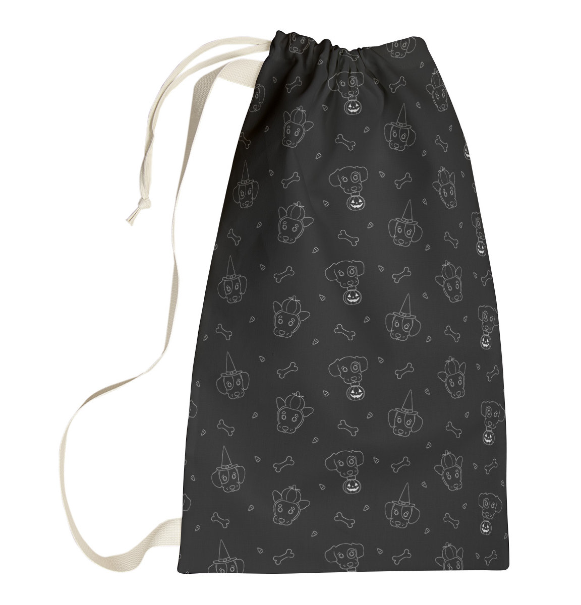 East Urban Home Festive Hol Halloween Dogs Laundry Bag Wayfair