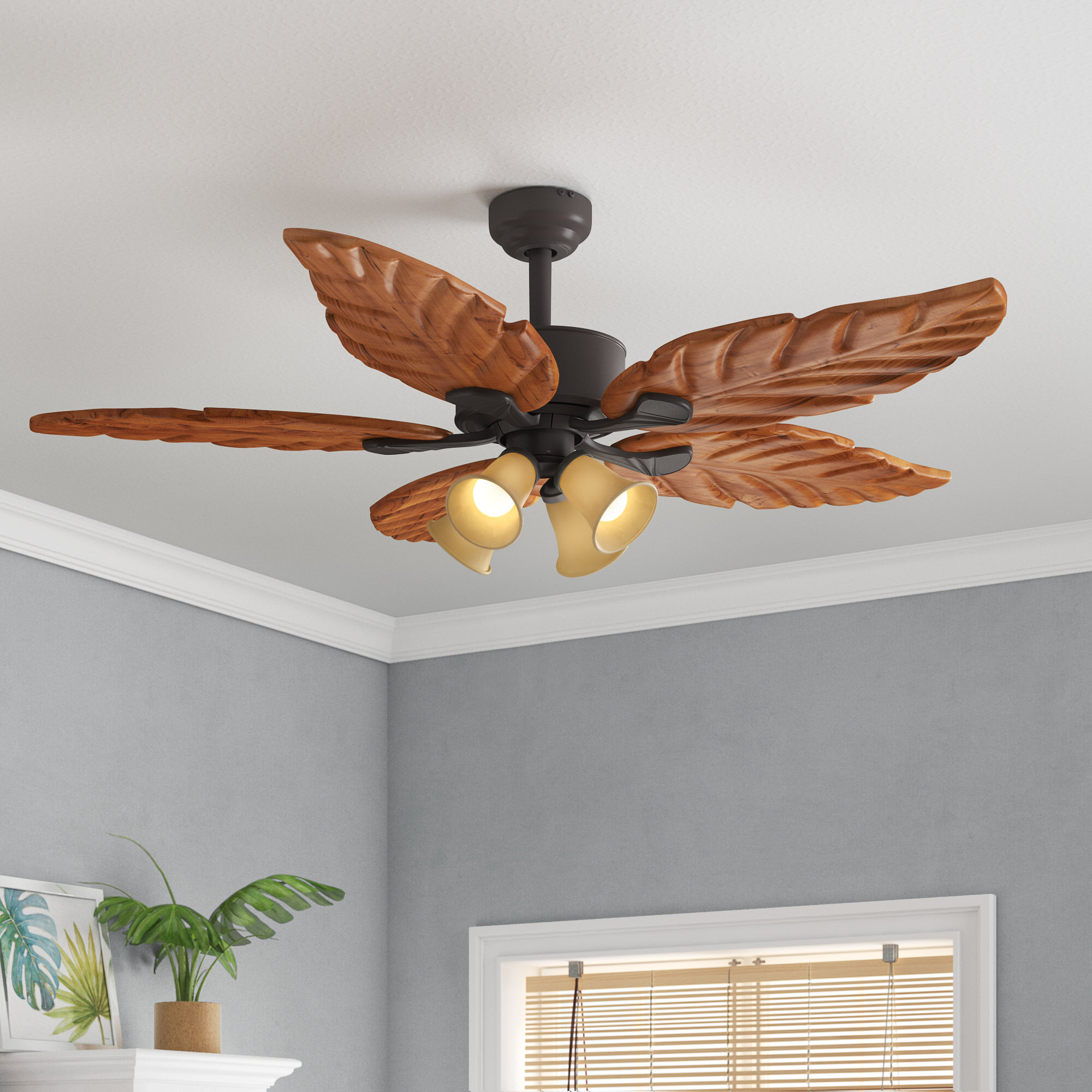 Blade Ceiling Fan with Remote Control 